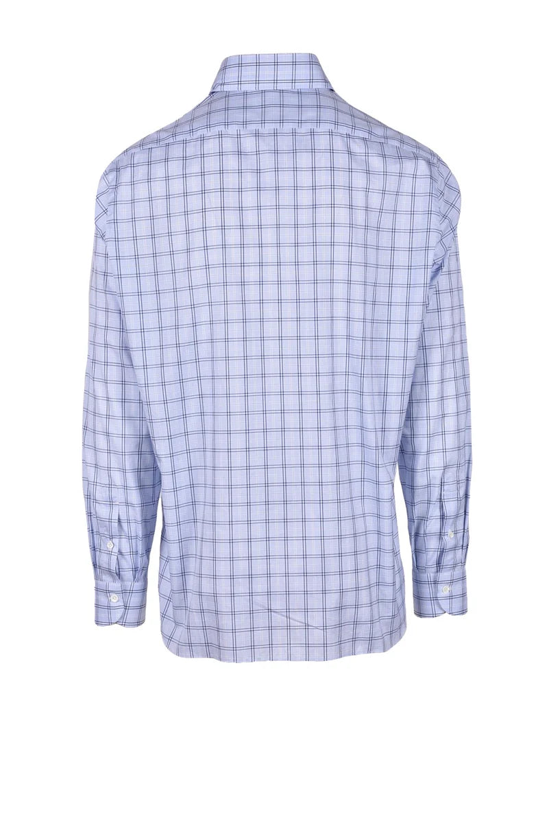 Luigi Borrelli Napoli Camicia Cotone - Celeste