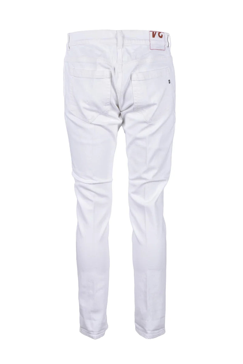 Dondup Jeans George Cotone Stretch - Bianco