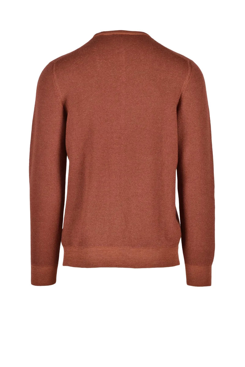 Vengera Brown Virgin Wool Sweater
