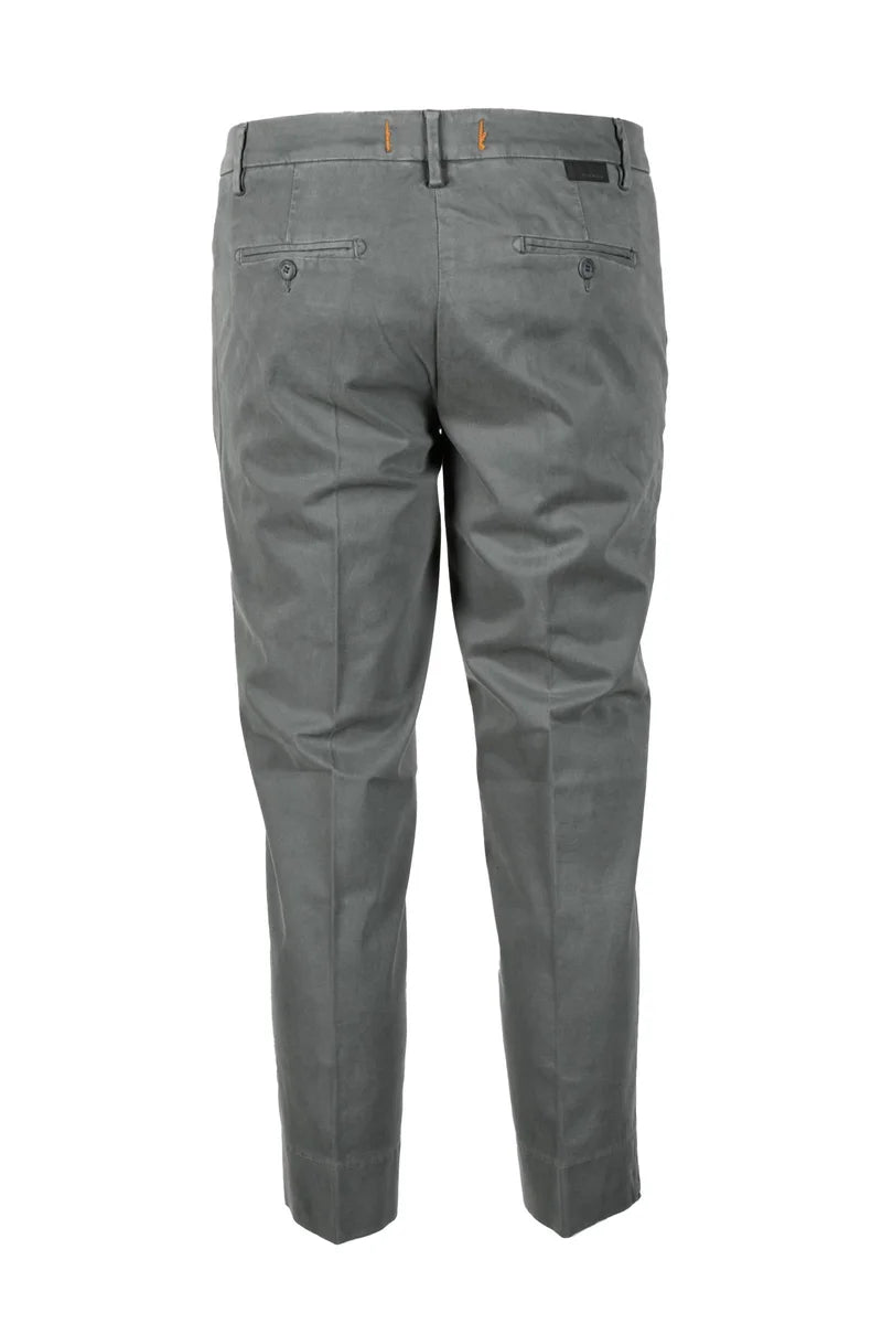Bonheur Pantalone Cotone Stretch - Grigio