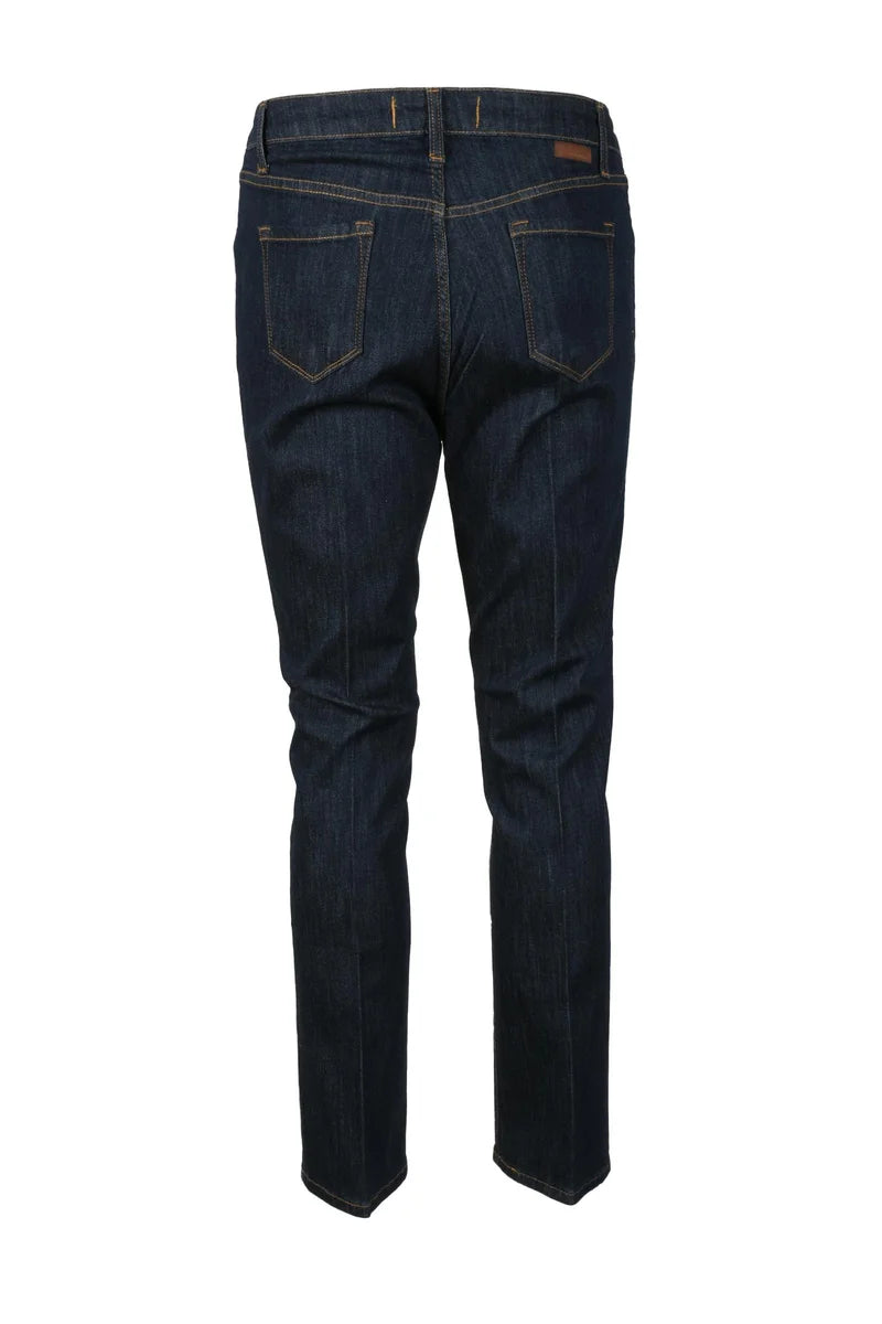 Bonheur Stretch Cotton Trousers - Blue