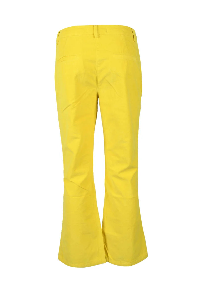 Ago E Filo Pantaloni Giallo
