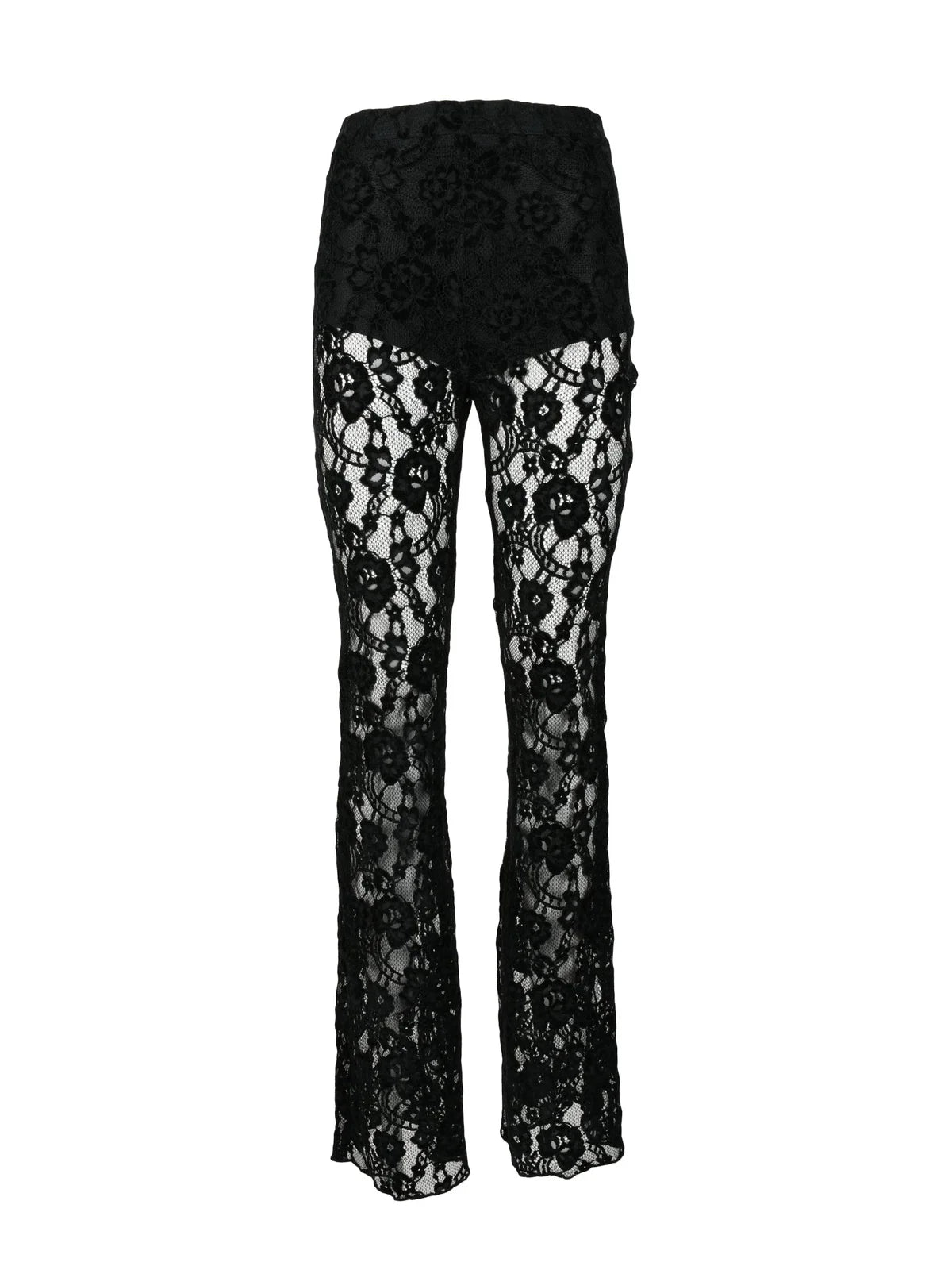 Nineminutes Pantaloni Samba Pizzo - Nero