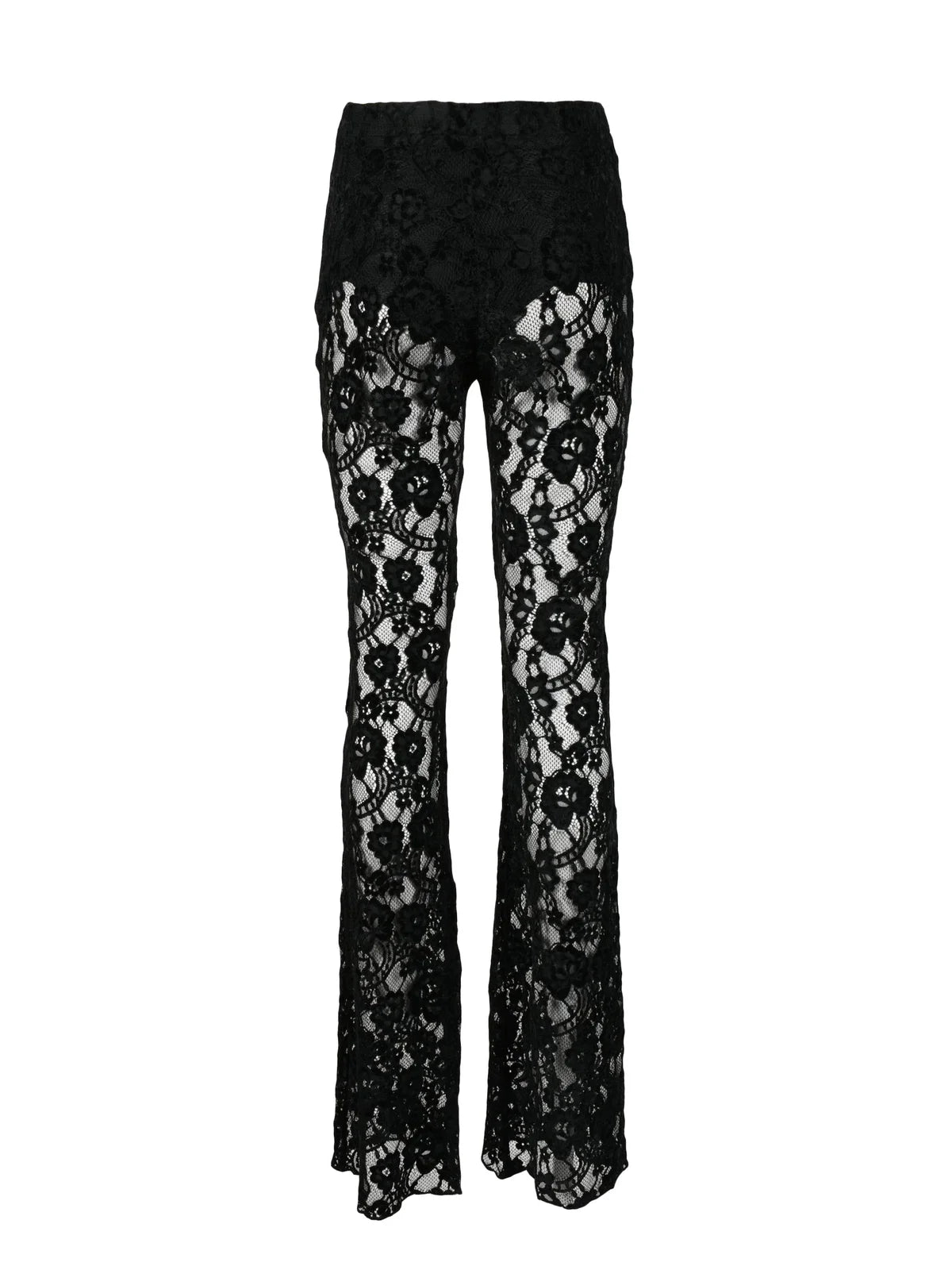 Nineminutes Pantaloni Samba Pizzo - Nero