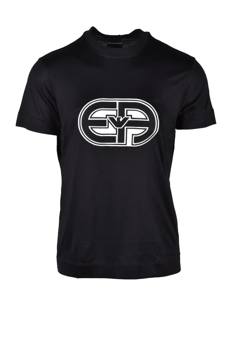 Emporio Armani T-shirt Lycra Cotone - Nero