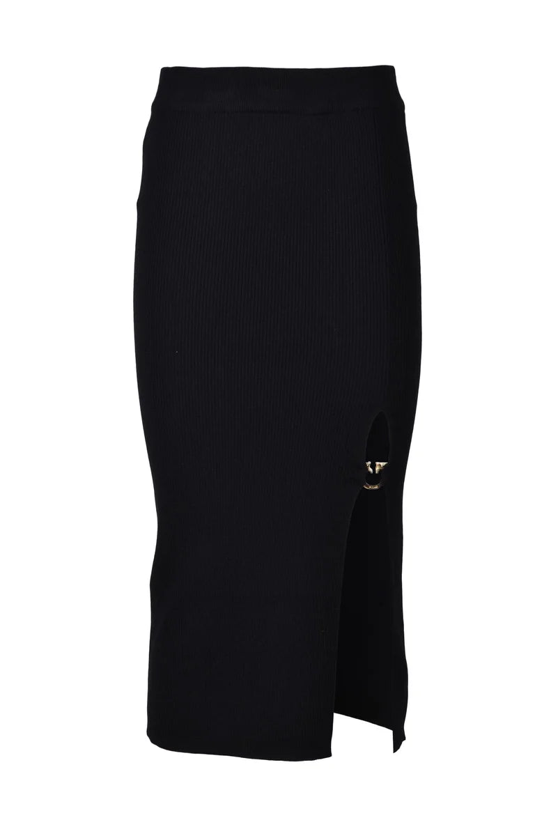 Pinko Gonna Lunga Maglia - Nero