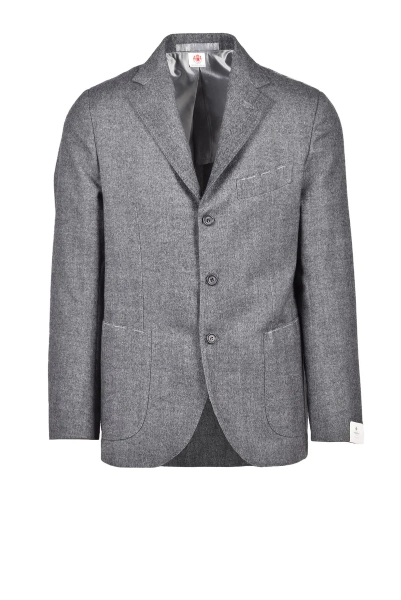 Luigi Borrelli Napoli Giacca Lana Vergine - Grigio