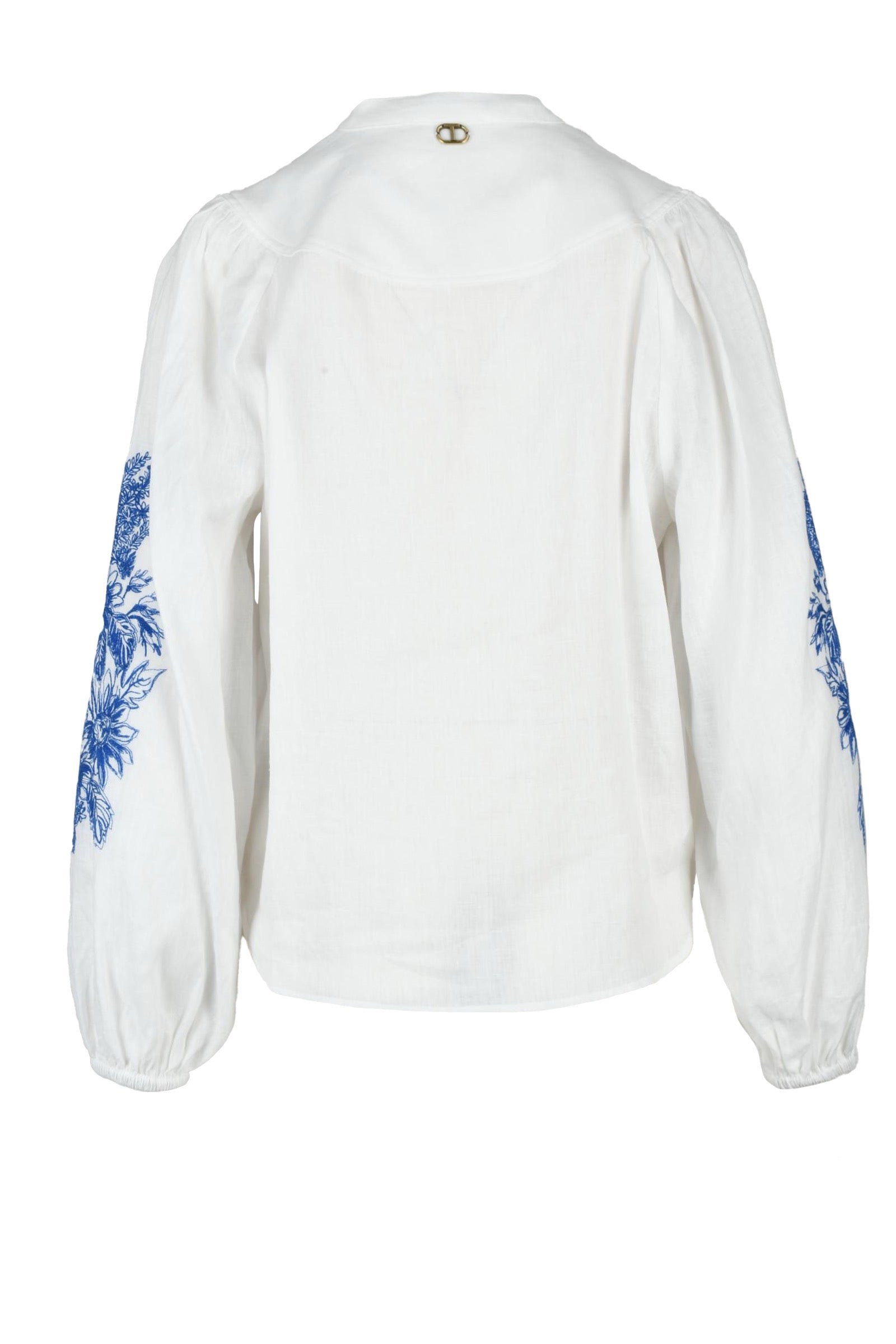 TWINSET - Weiße Leinenbluse für Damen