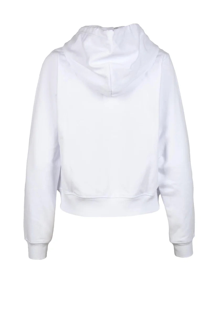 Diesel Felpa Donna - Bianco Misto Cotone