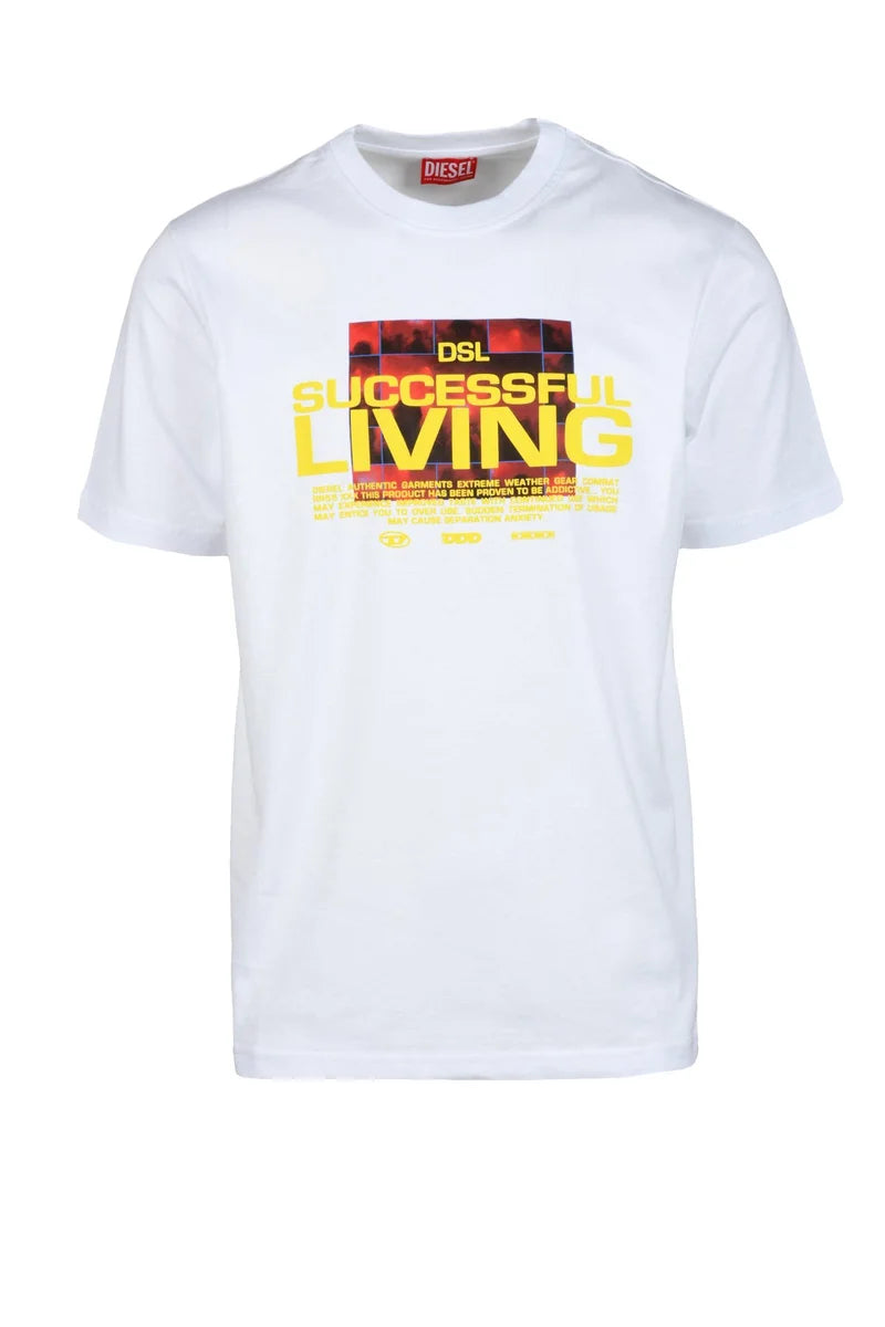 Diesel T-shirt Girocollo - Bianco