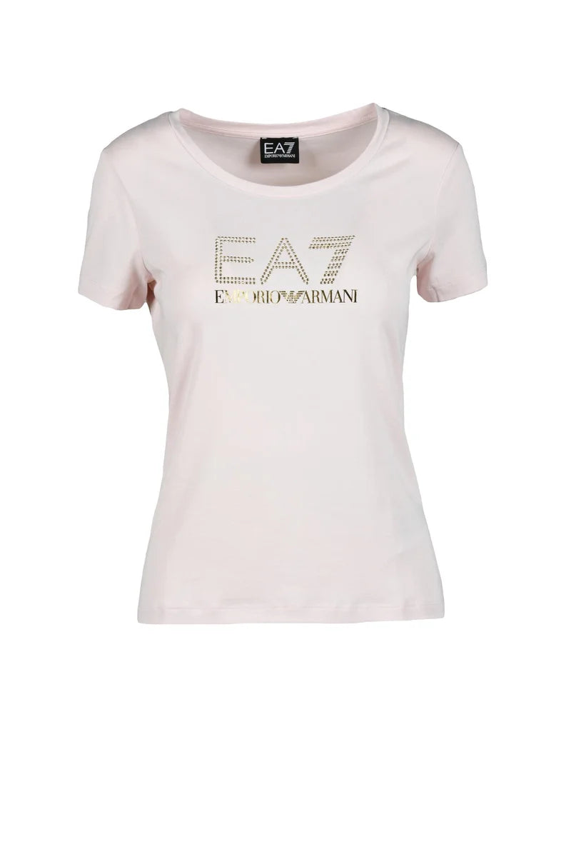 EA7 Emporio Armani T-shirt Cotone Modal Stretch - Rosa