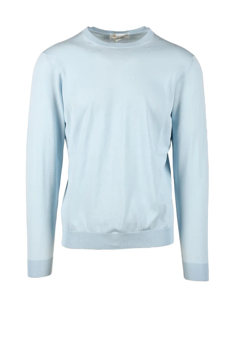 Filippo De Laurentiis Maglioncino Cotone - Celeste