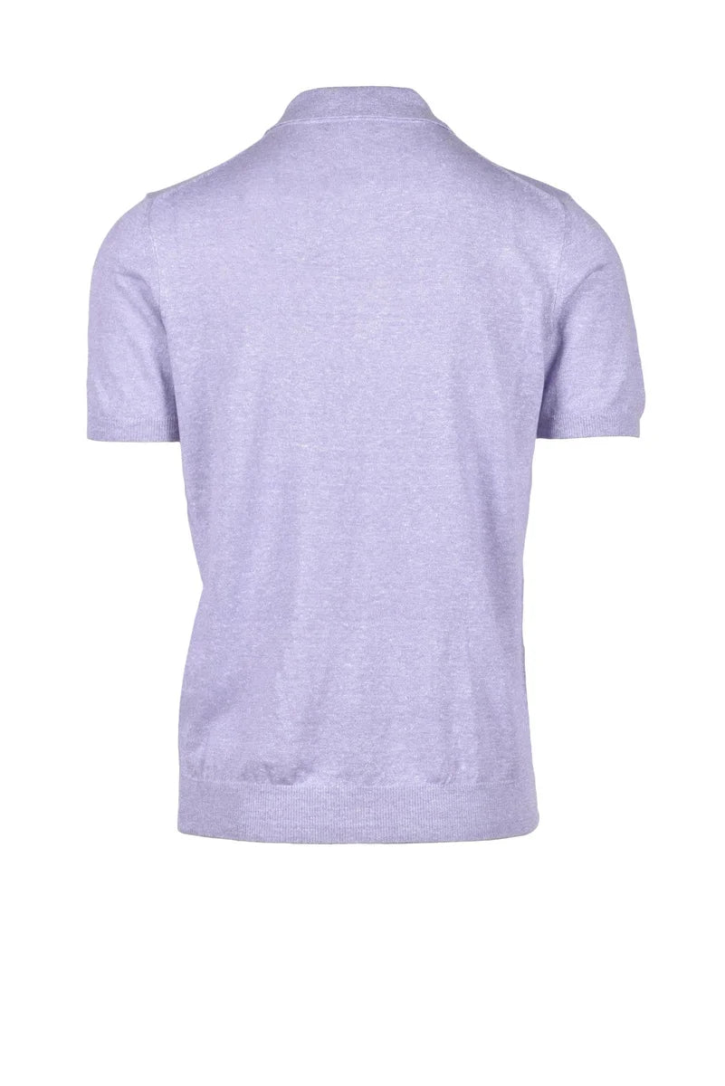 Fama Maglia Lino e Cotone - Viola