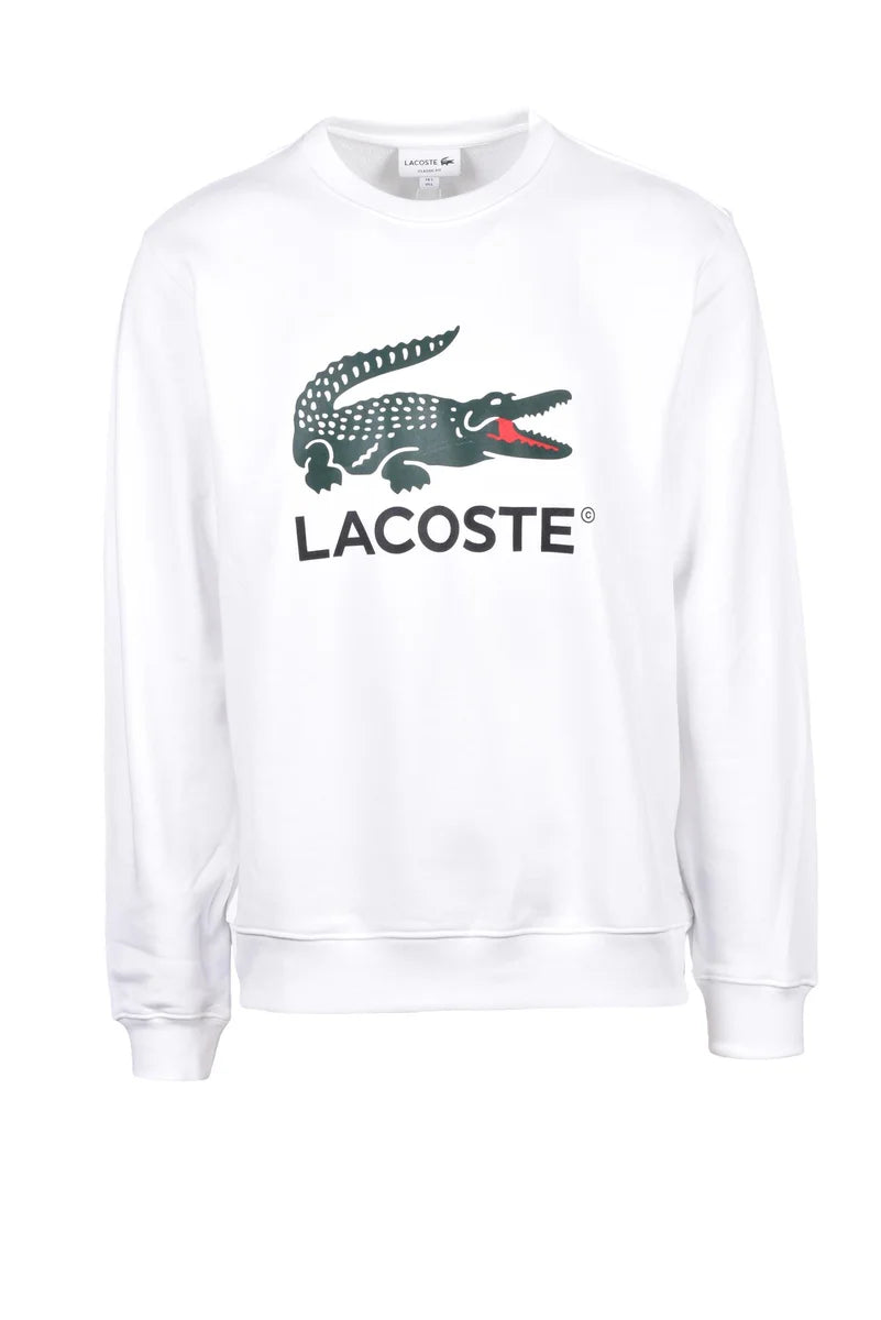 Lacoste Felpa Girocollo - Bianco