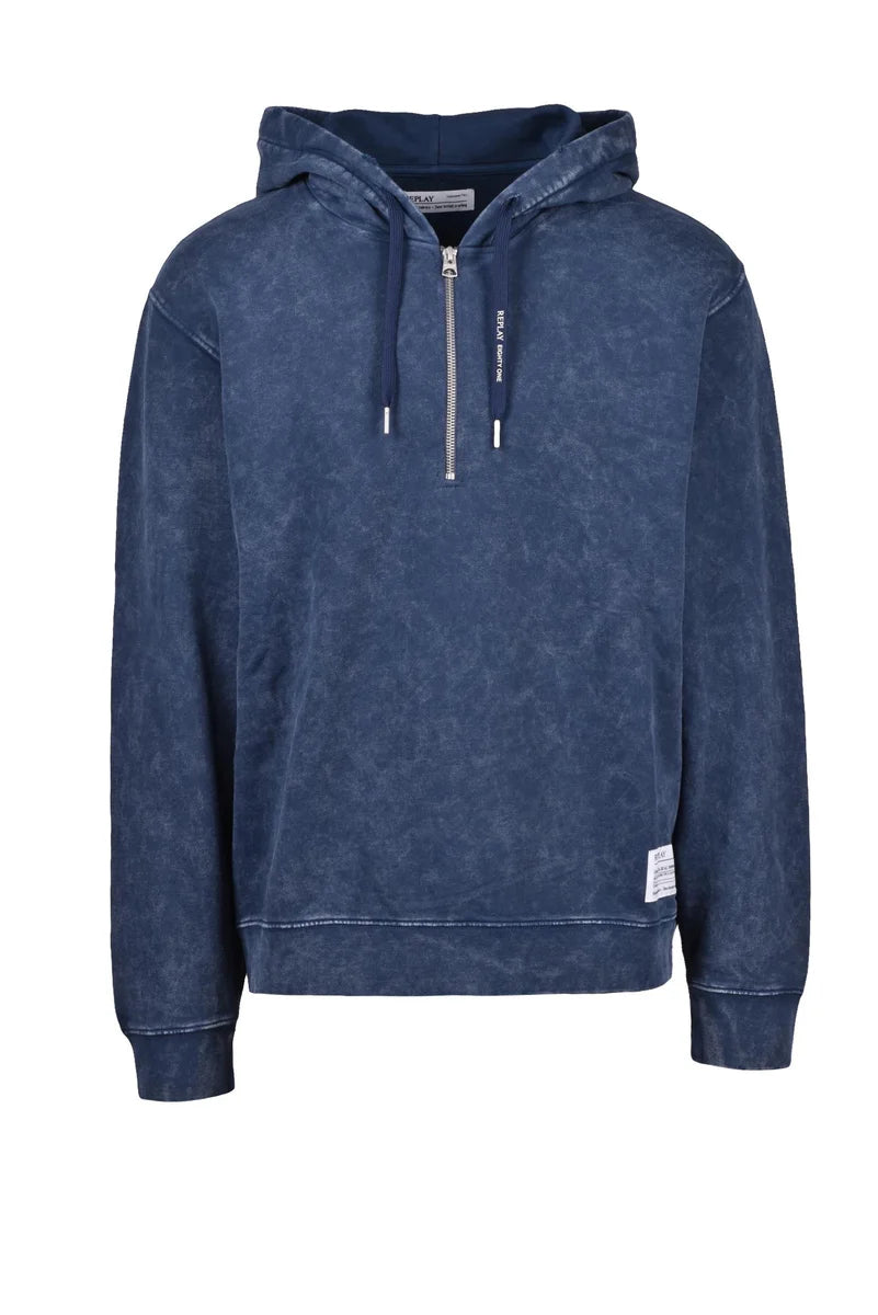 Replay Felpa Uomo Cotone - Blu