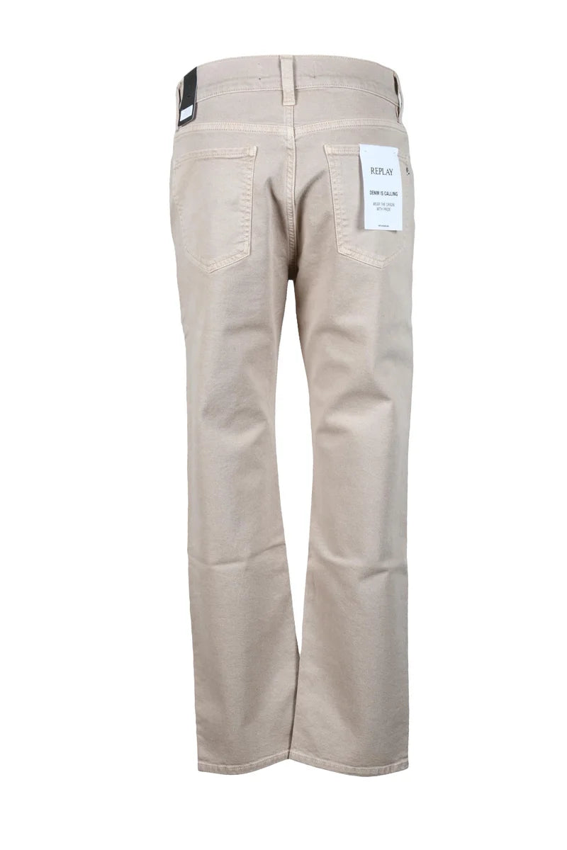 Replay Jeans Donna Cotone Stretch - Beige