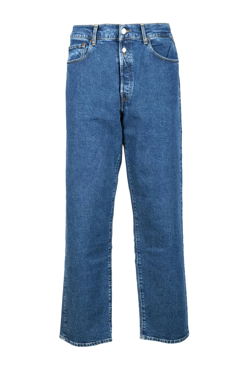 Replay Jeans Uomo Cotone Stretch - Blu