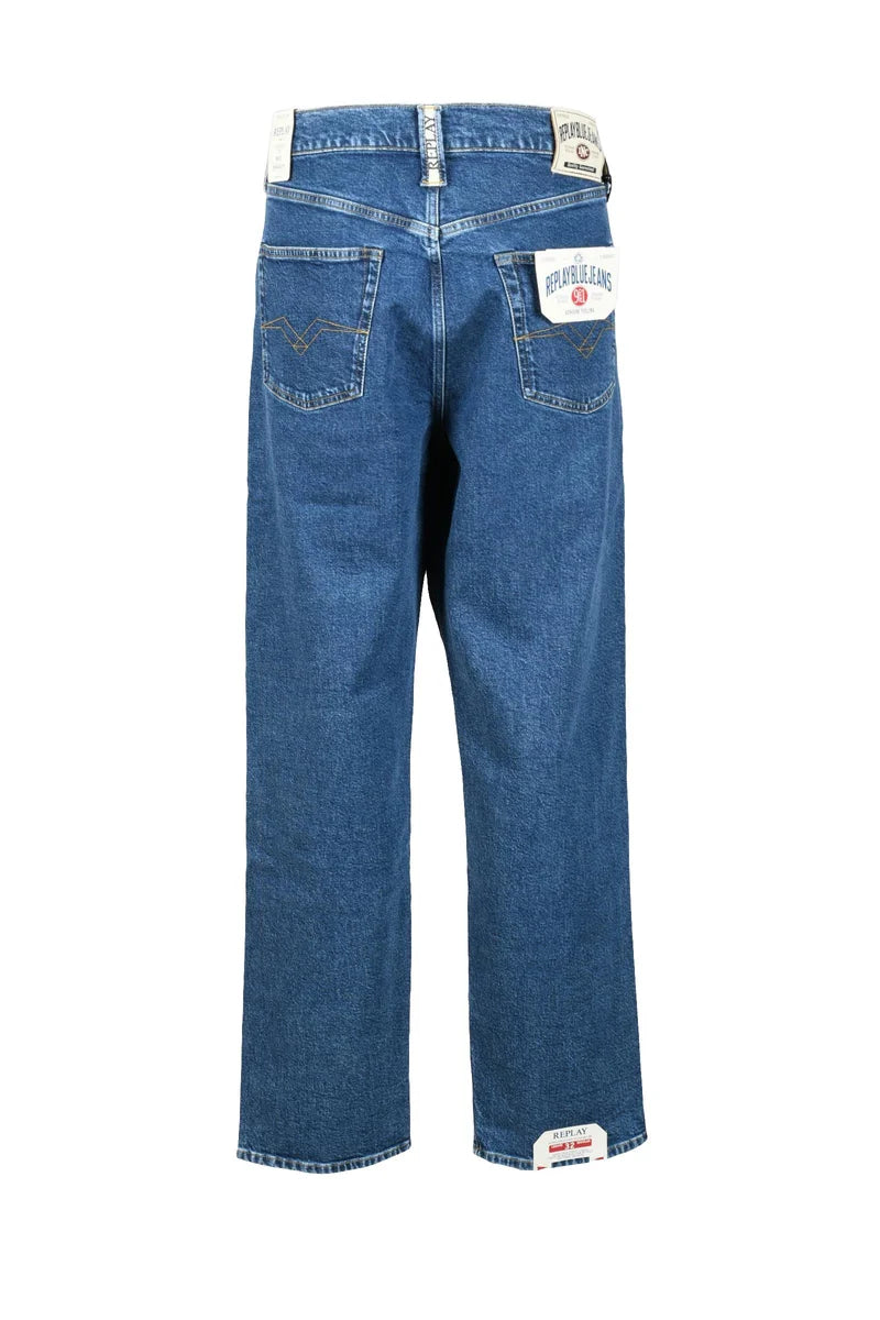 Replay Jeans Uomo Cotone Stretch - Blu