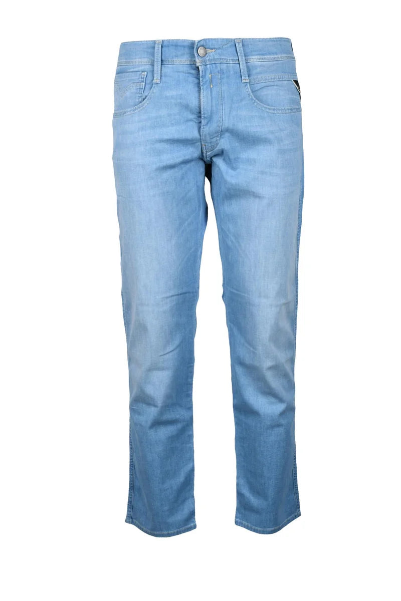 Replay Jeans Uomo Comfort Stretch - Celeste