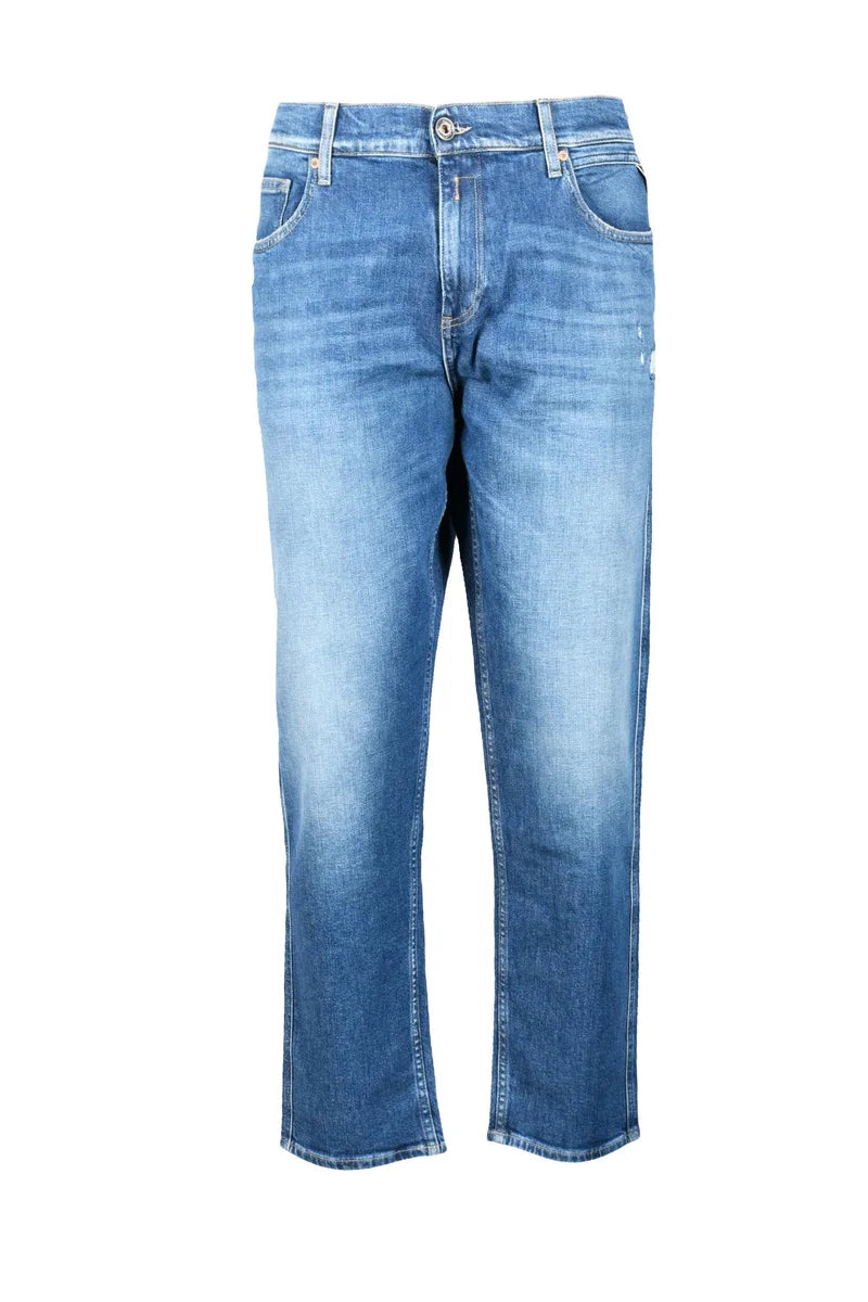 Replay Jeans Uomo Cotone Stretch - Blu