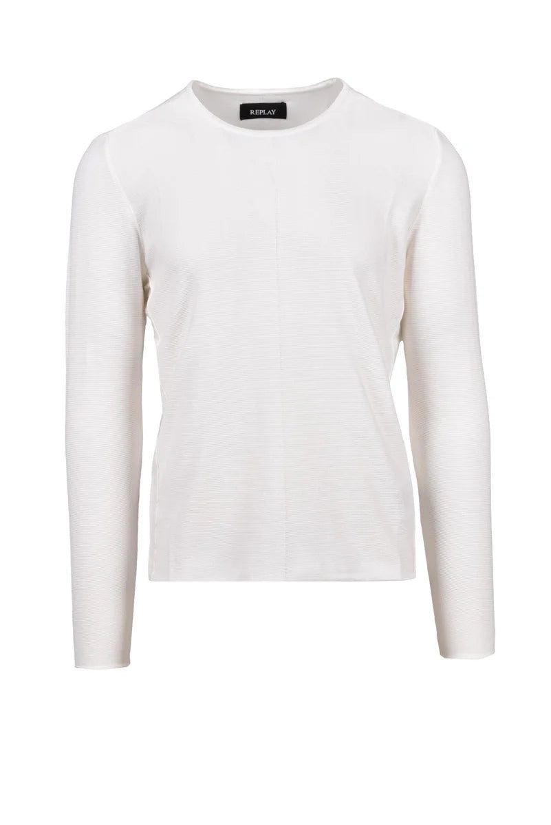 Replay Men's Cotton Sweater - White