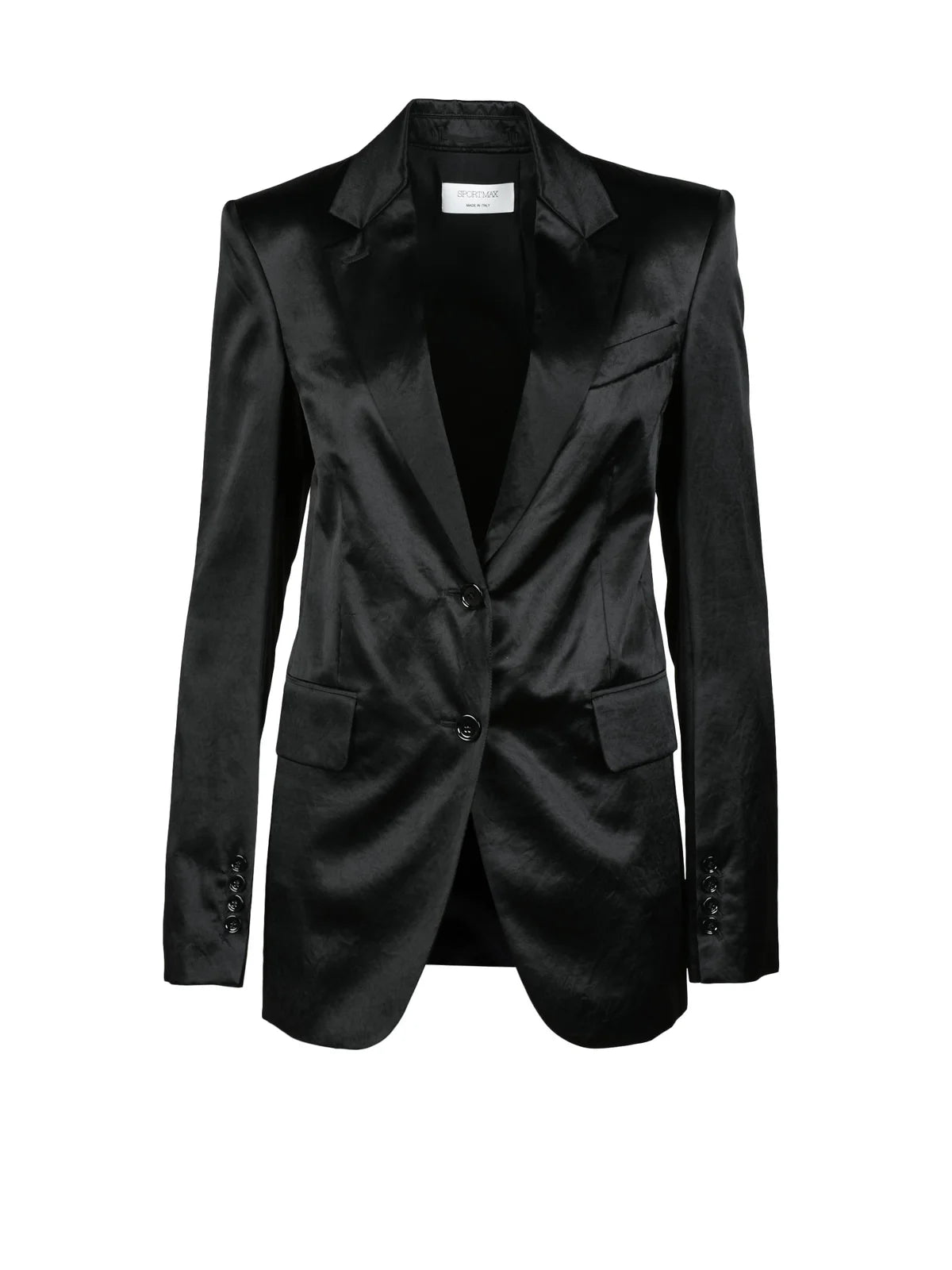 Sportmax Giacca Raso Volante - Nero