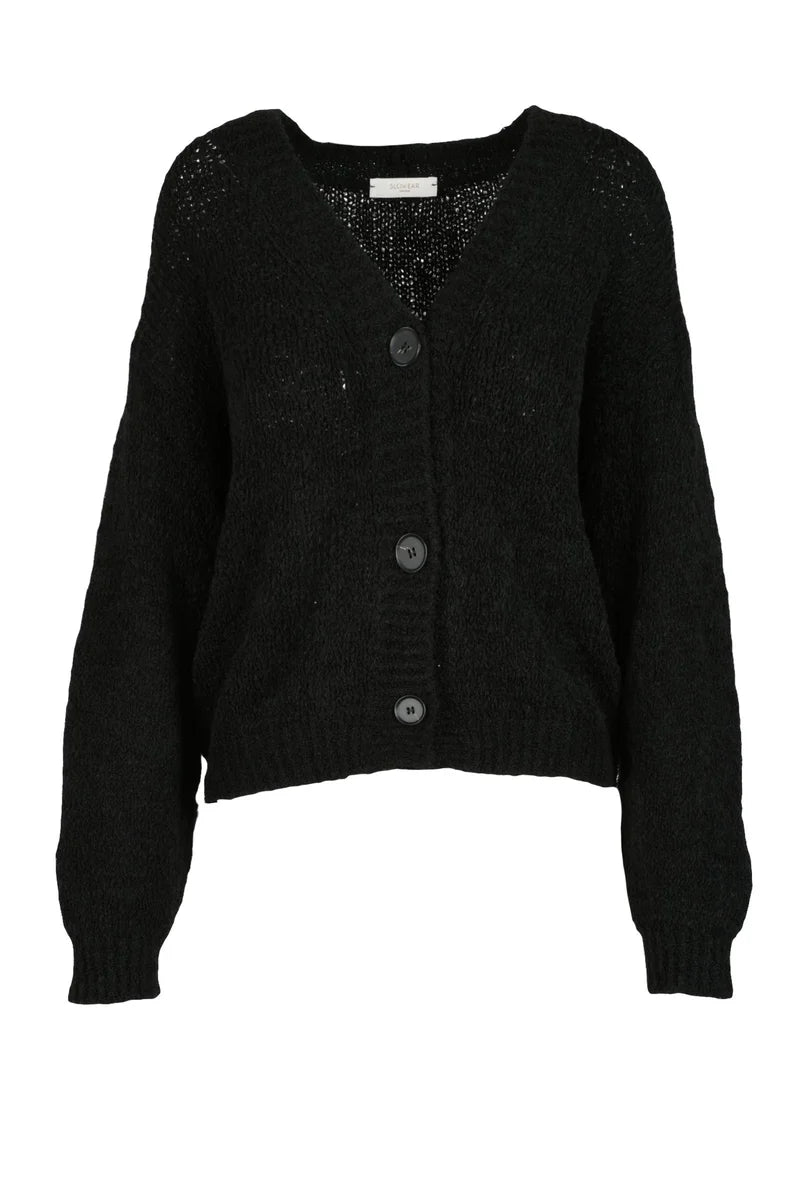 Slowear By Zanone Cardigan Lino - Nero