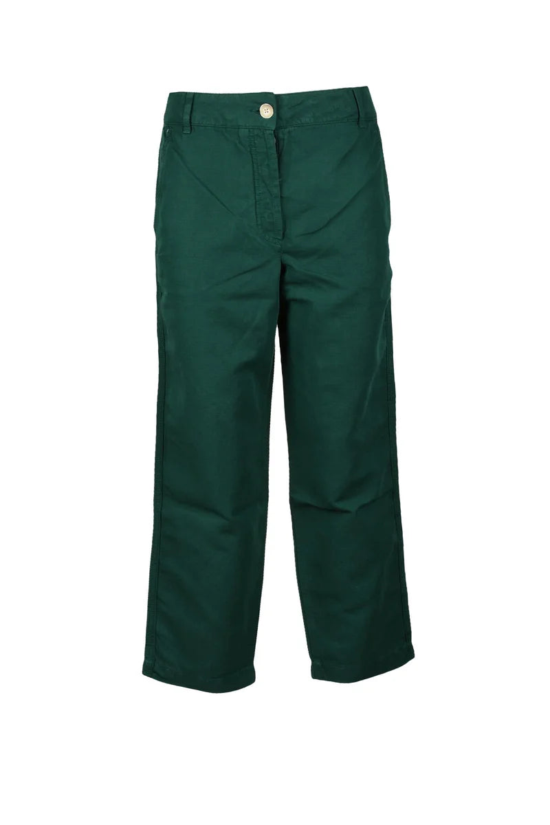 Tommy Hilfiger Pantaloni Cotone Lino - Verde