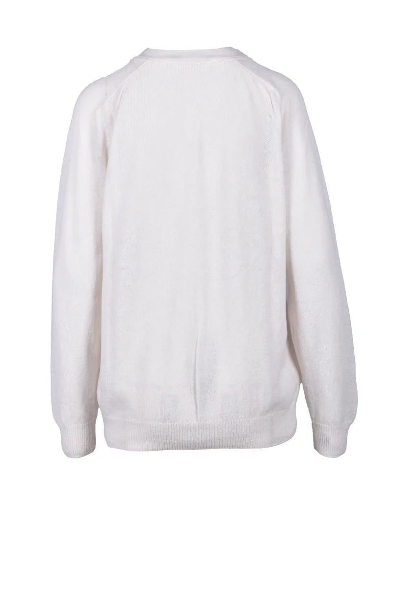 Wild Cashmere Cardigan 100% Cashmere - White