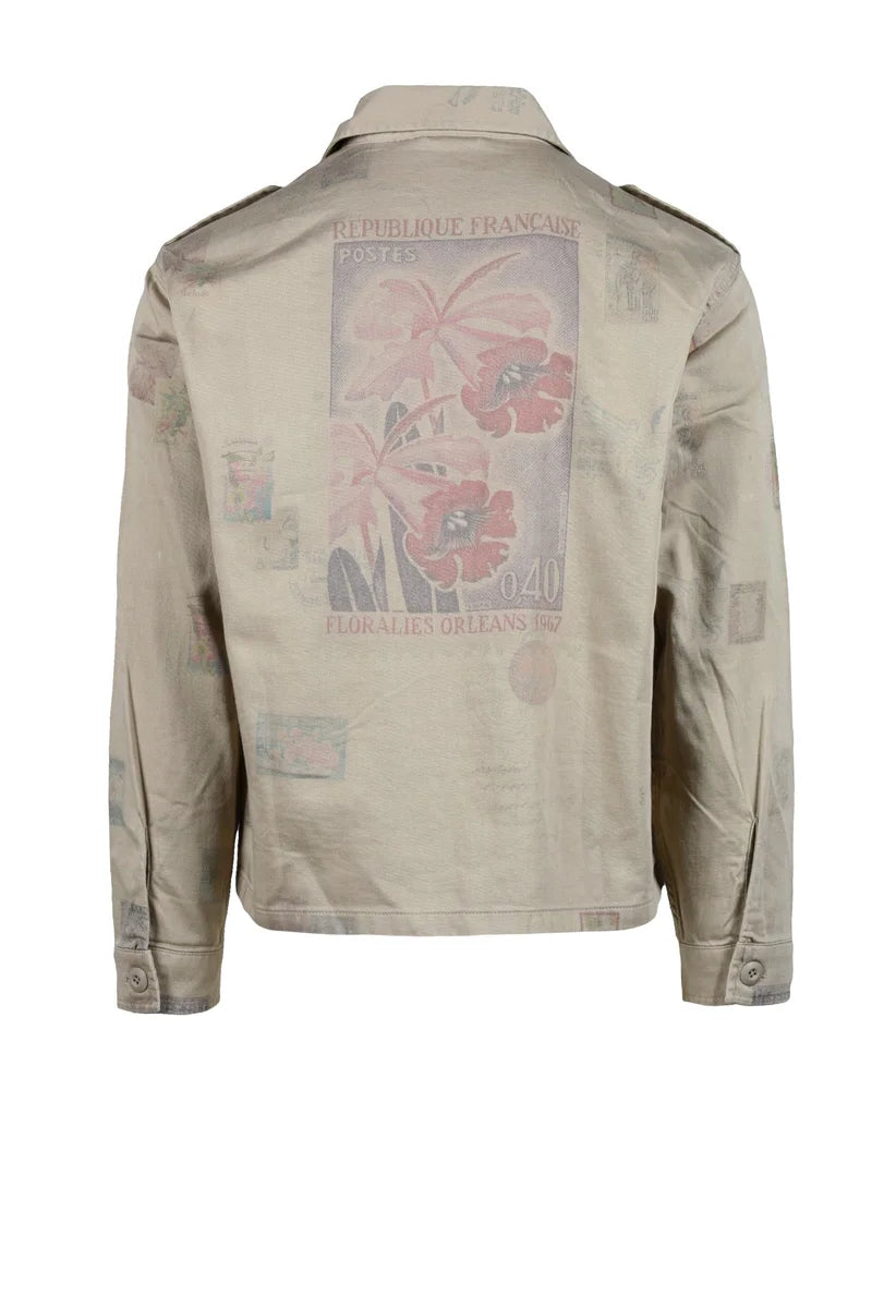 Replay Camicia Militare Cotone - Beige