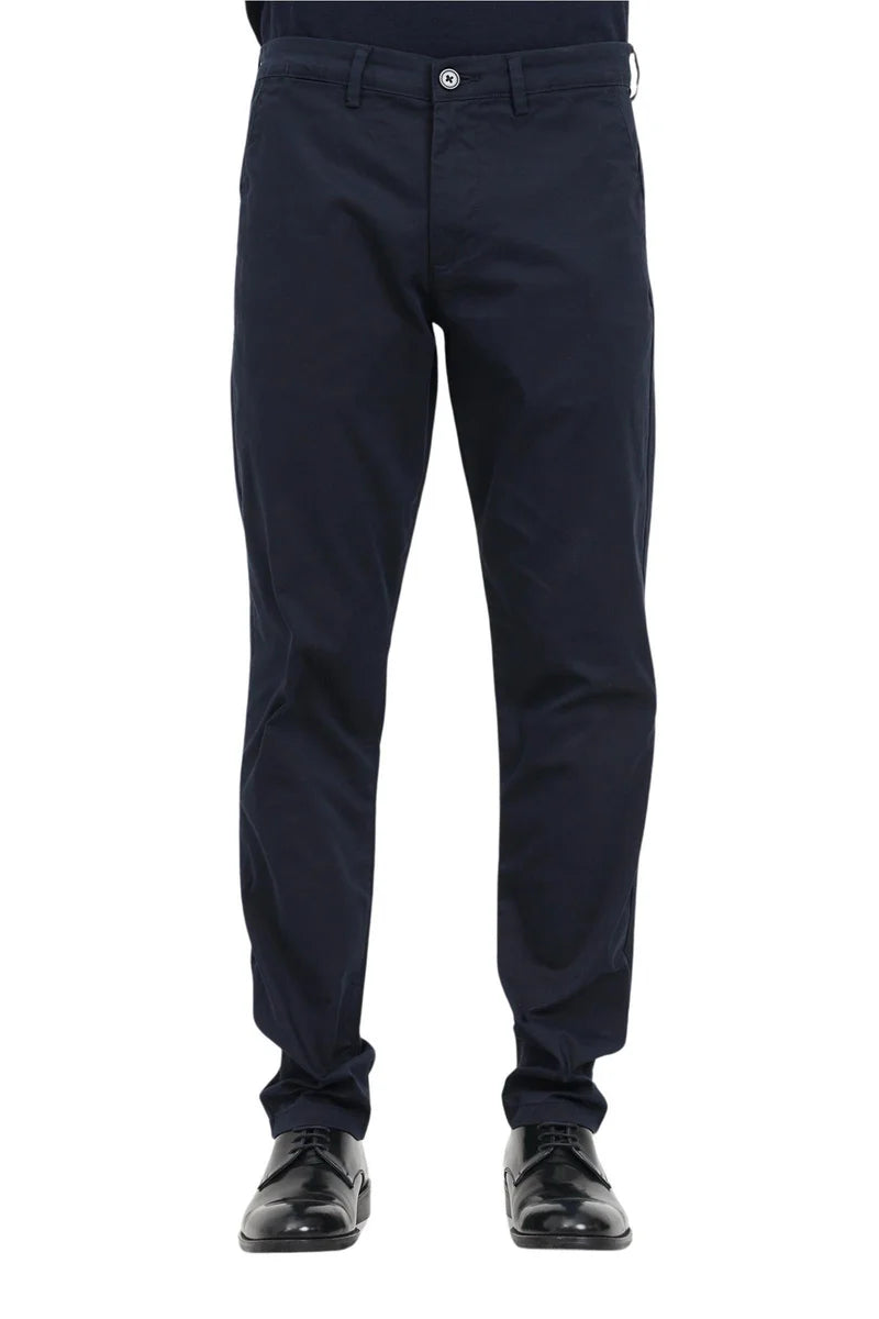 Selected Pantaloni Cotone Elastan - Blu
