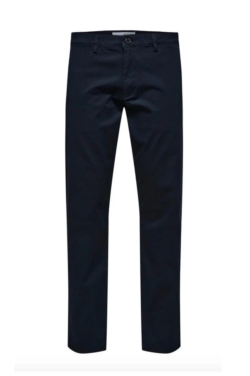 Selected Pantaloni Cotone Elastan - Blu
