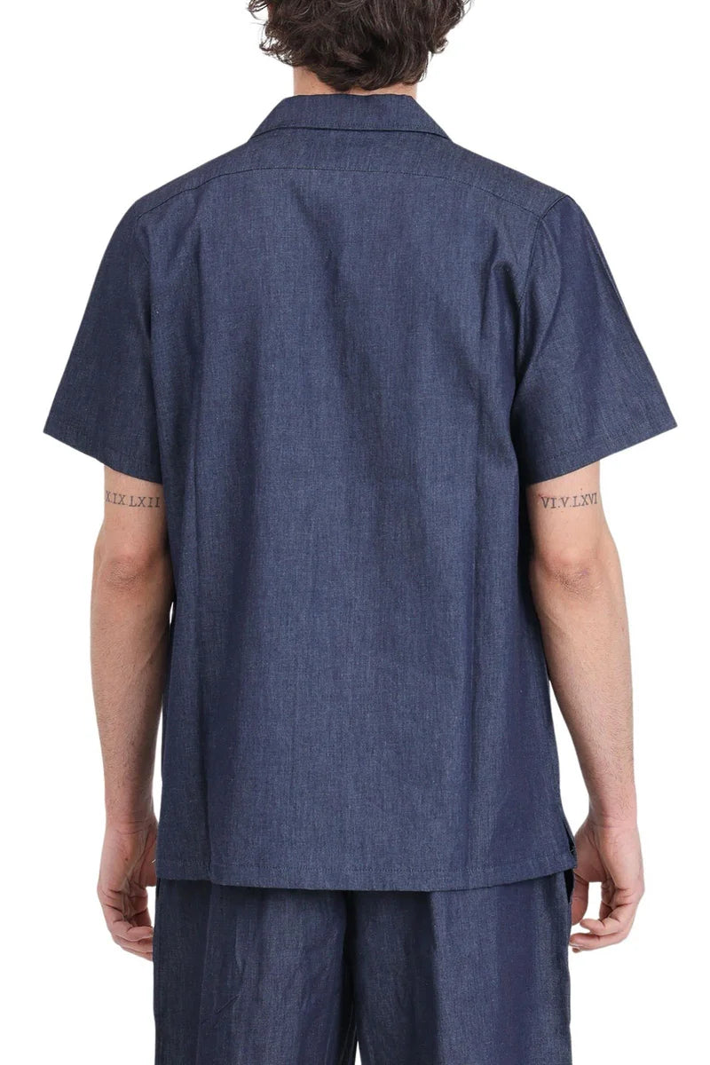 D. Rodriguez Camicia Cotone - Blu