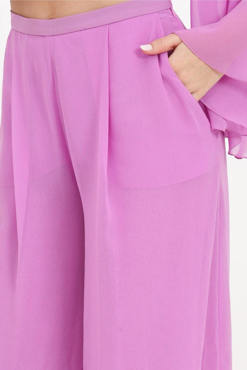 Simona Corsellini Pantalone Rosa Poliestere
