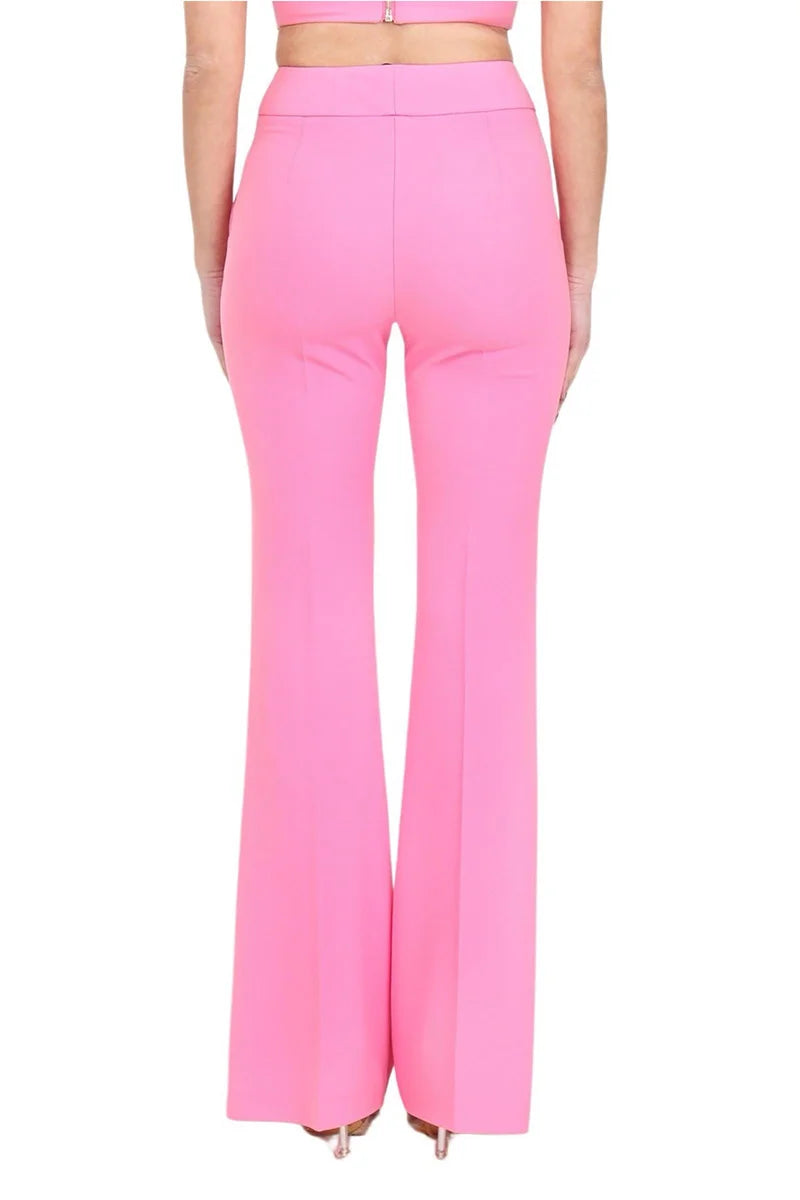 Simona Corsellini Pantalone Rosa Stretch