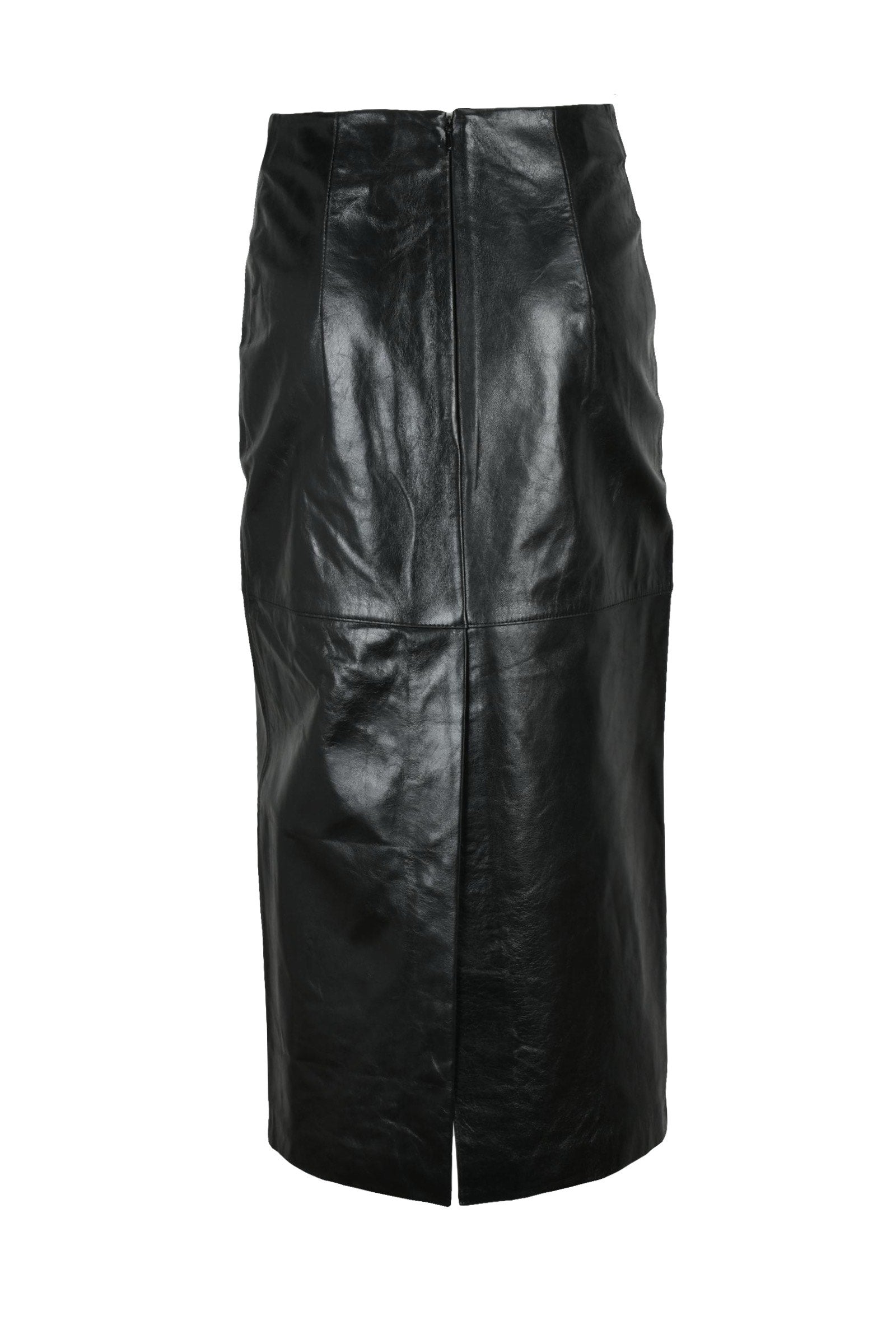 Sportmax Gonna Bairo Pelle - Nero