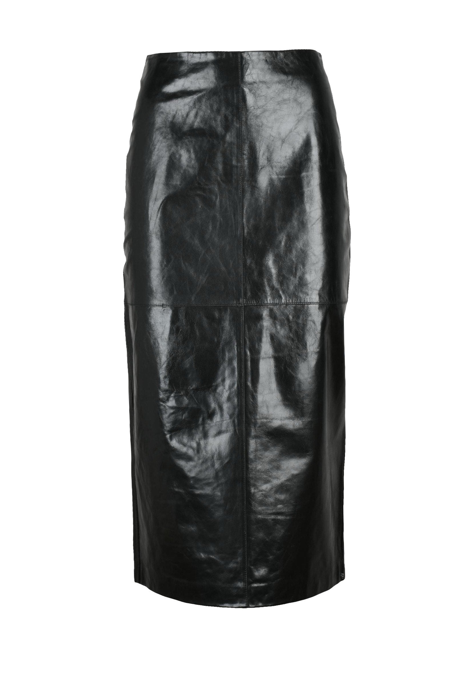 Sportmax Gonna Bairo Pelle - Nero