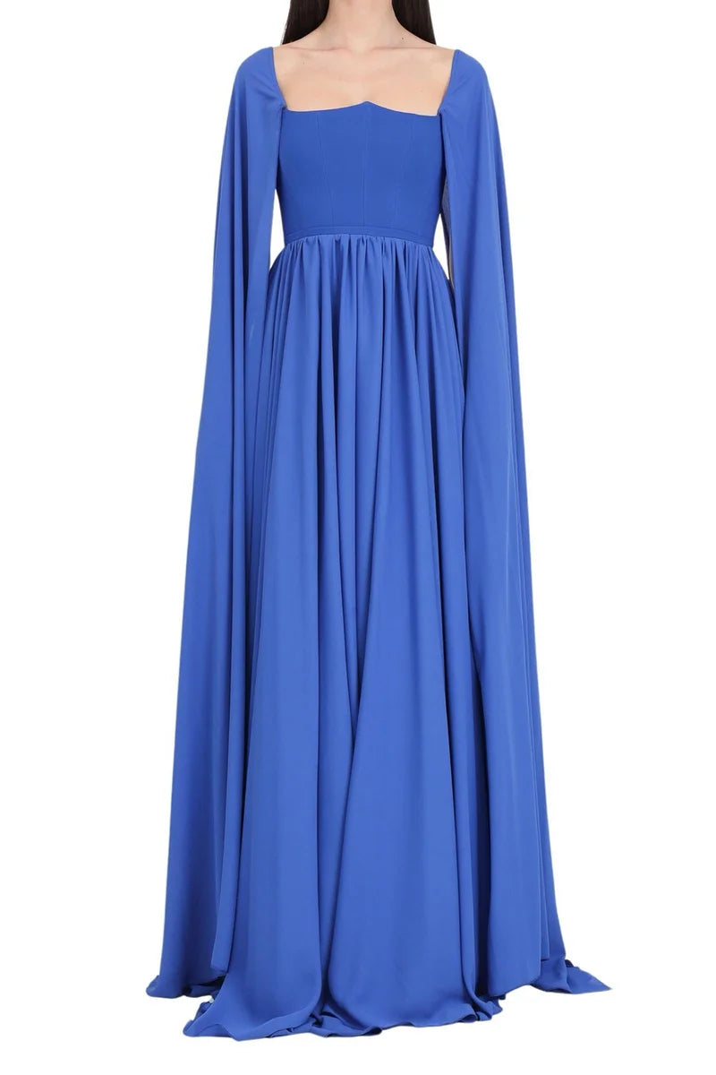 Santas* Abito Lungo Stretch - Blu