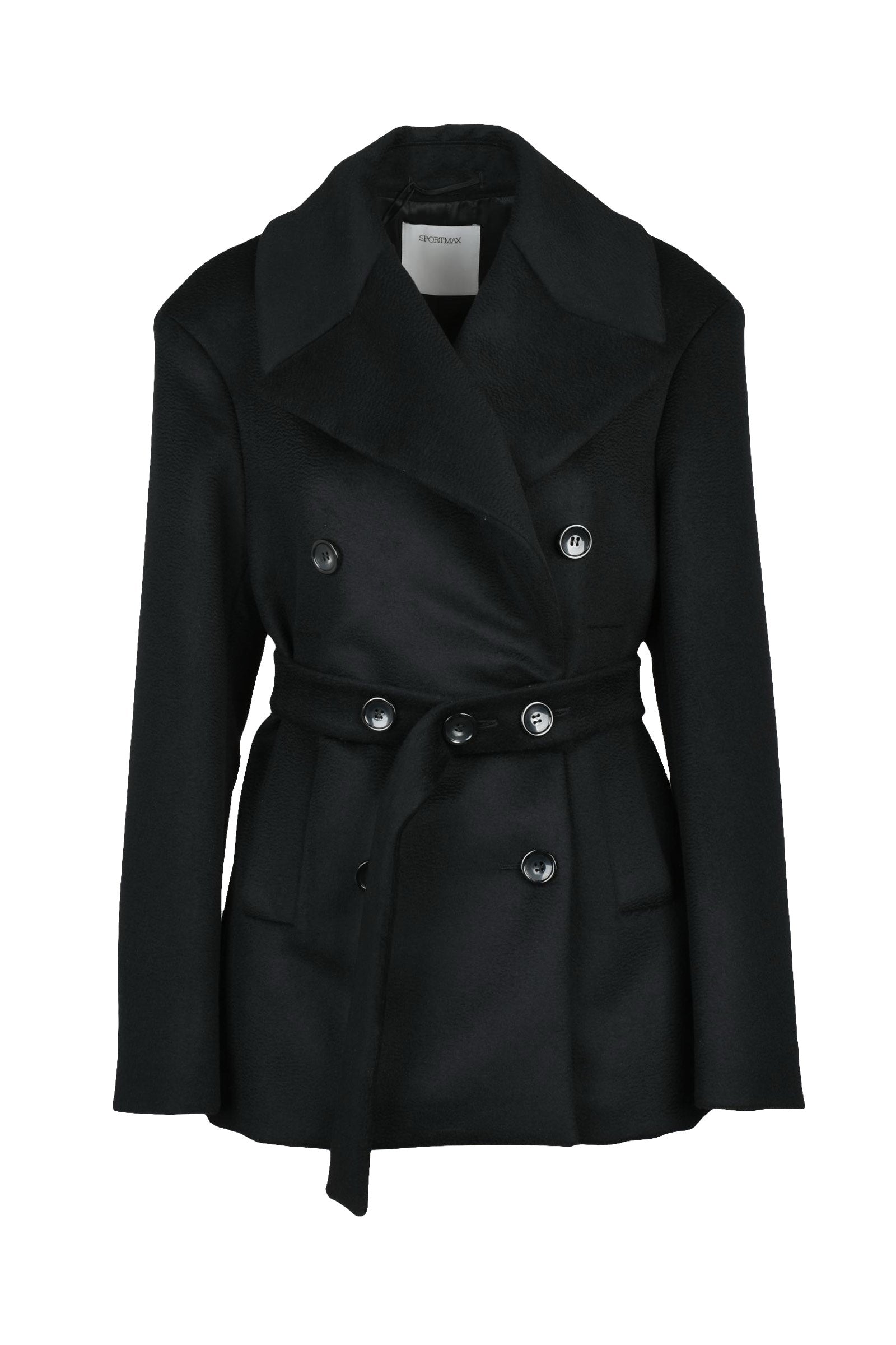 Sportmax Cappotto Doppiopetto - Nero