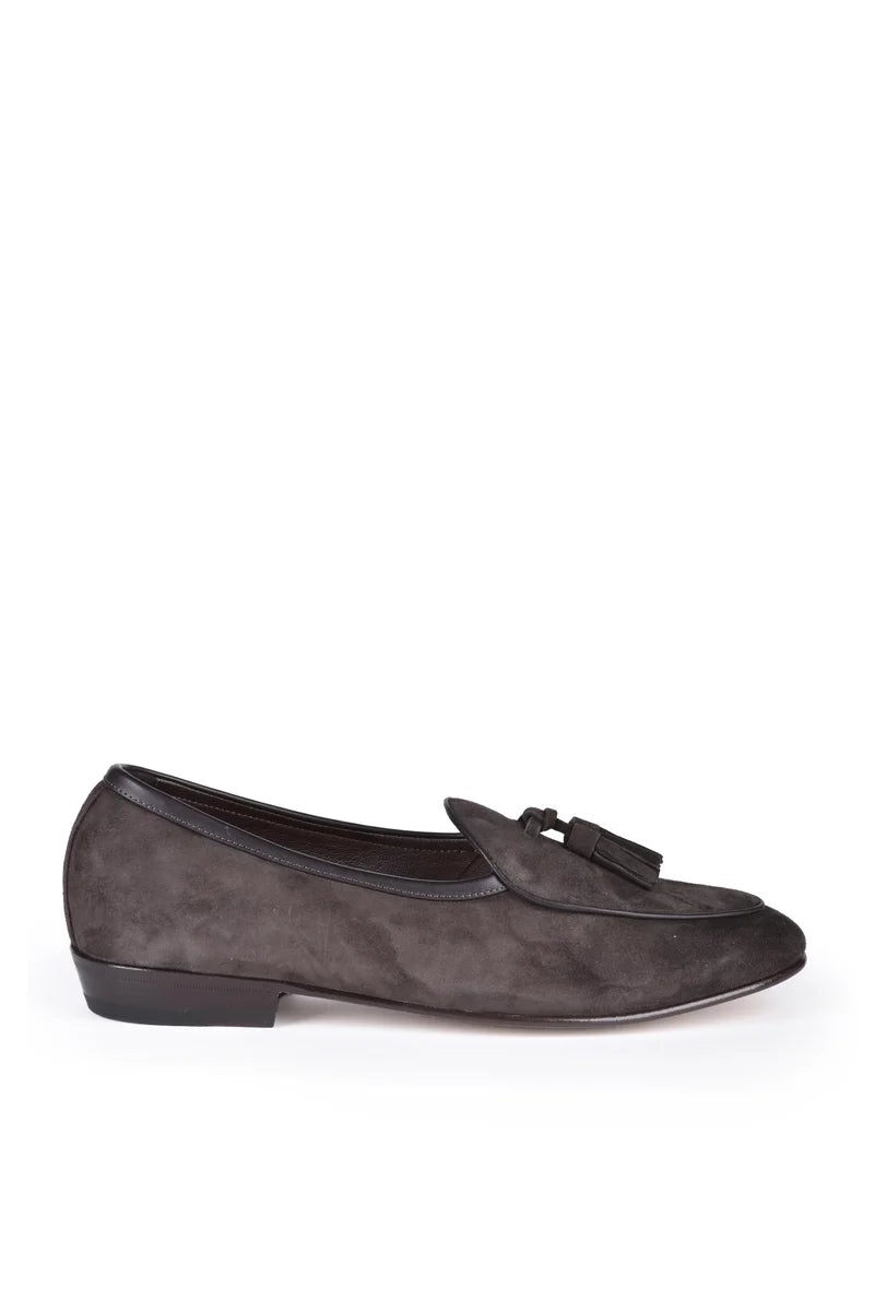 Baudoin & Lange Mocassino Suede - Marrone