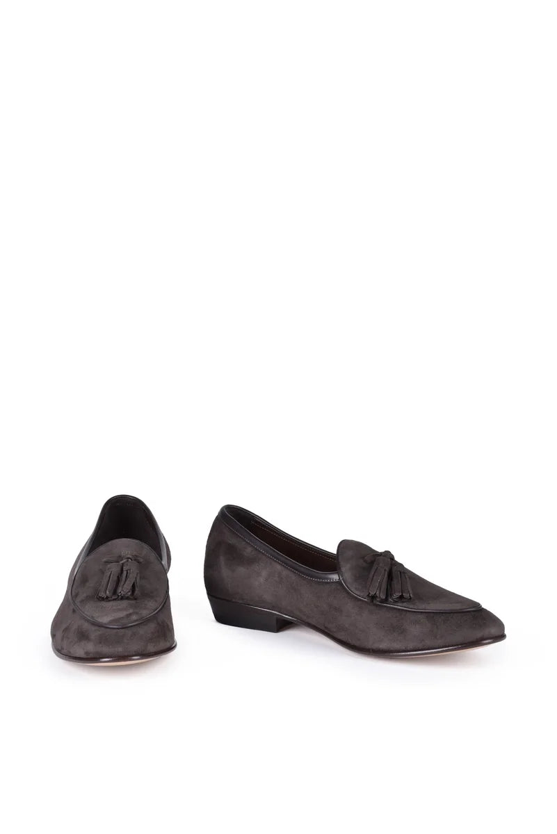 Baudoin & Lange Mocassino Suede - Marrone