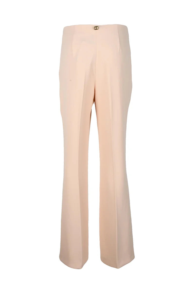 Twinset Pantalone Classico Vita Alta - Rosa