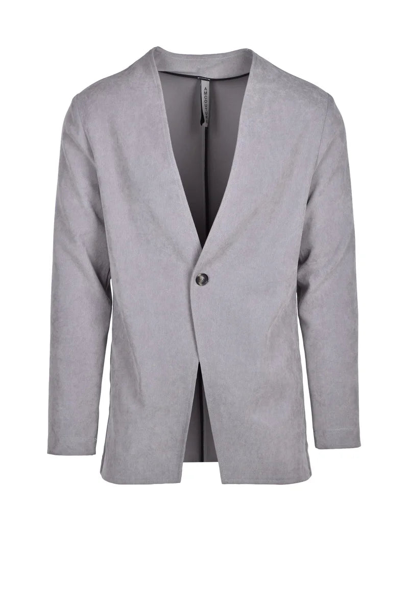 A.M.COUTURE Blazer Cotone Stretch - Grigio