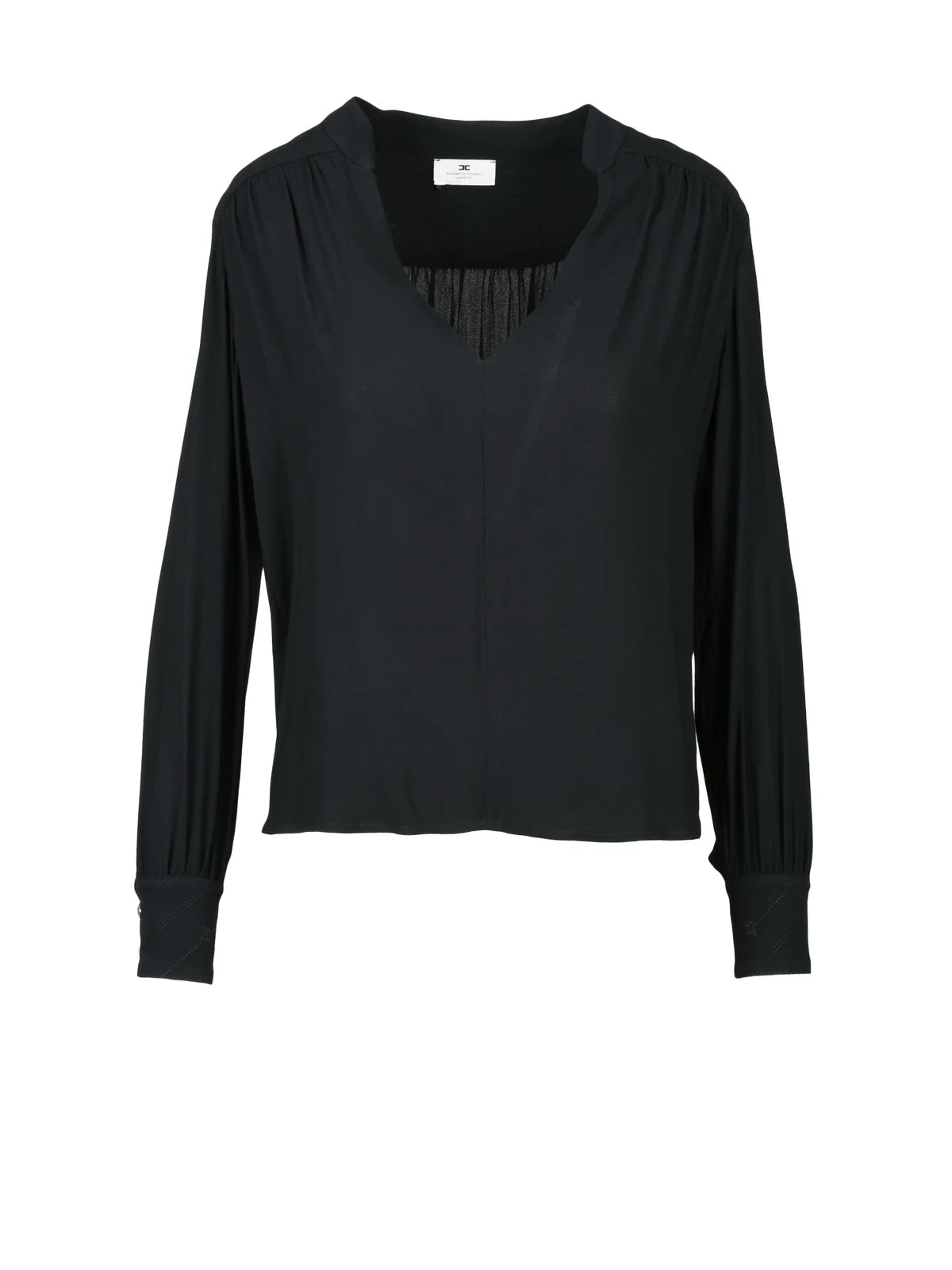 Elisabetta Franchi Blusa Crepe - Nero