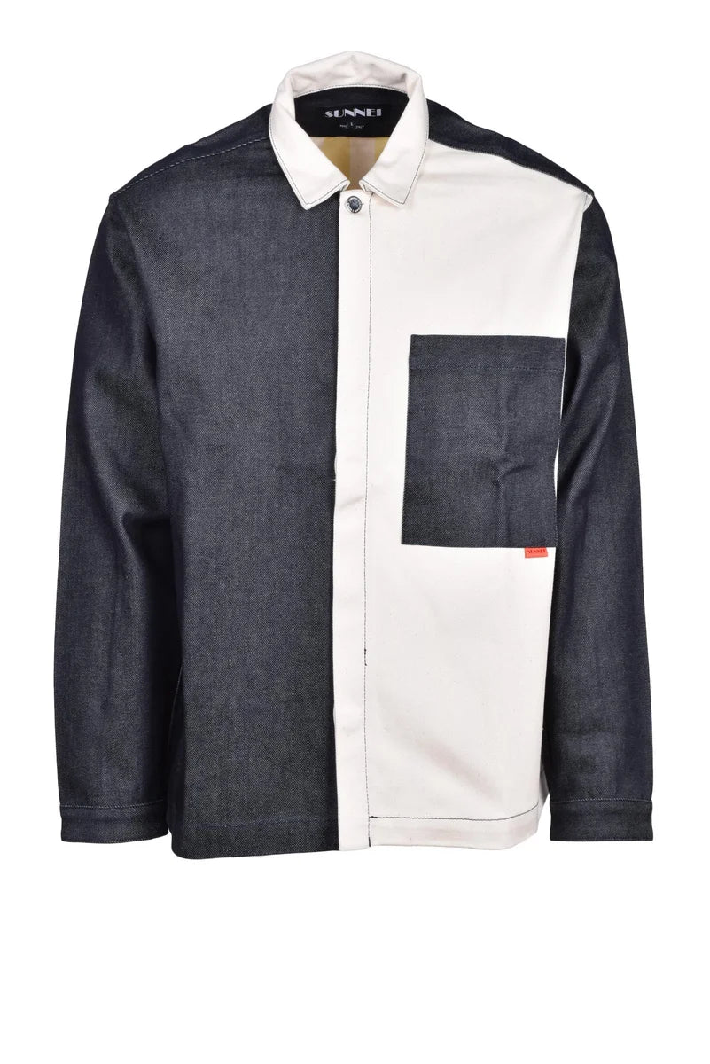 Sunnei Blue/White Striped Shirt - Cotton