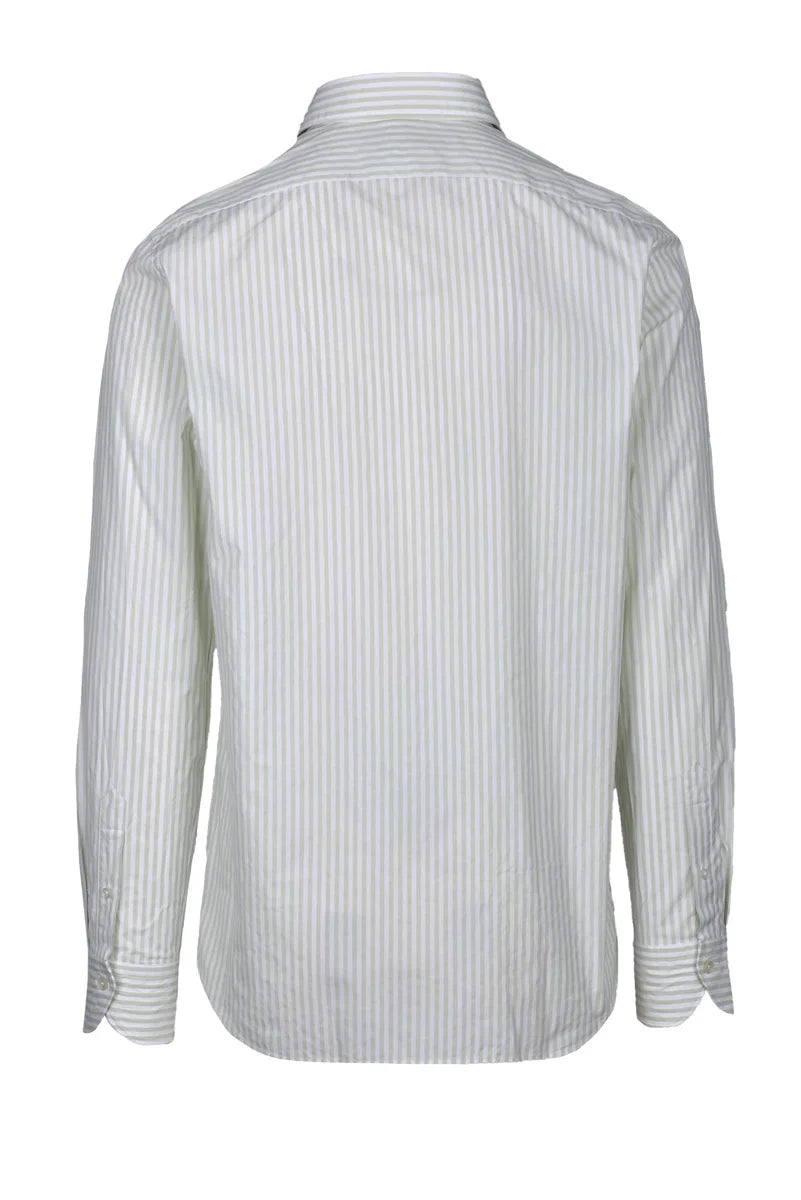 Baturo Camicia Cotone - Bianco/Verde