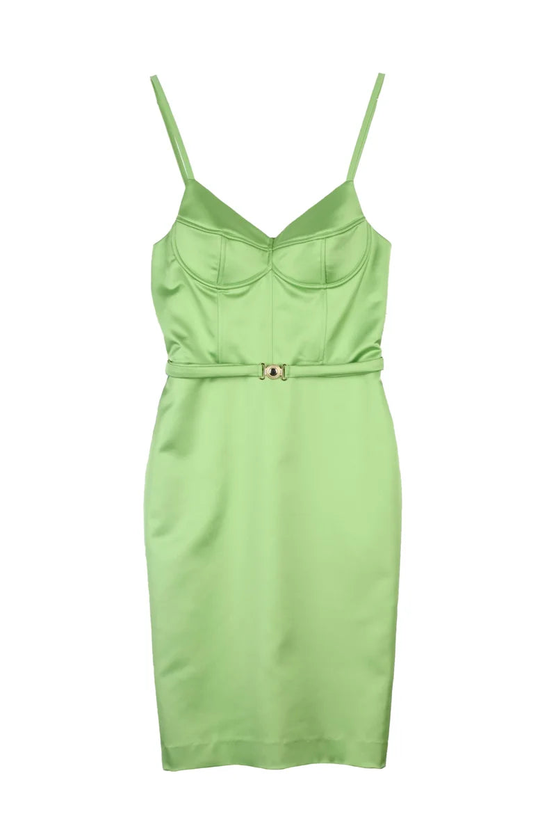 Nora Barth Abito Tubino Stretch - Verde