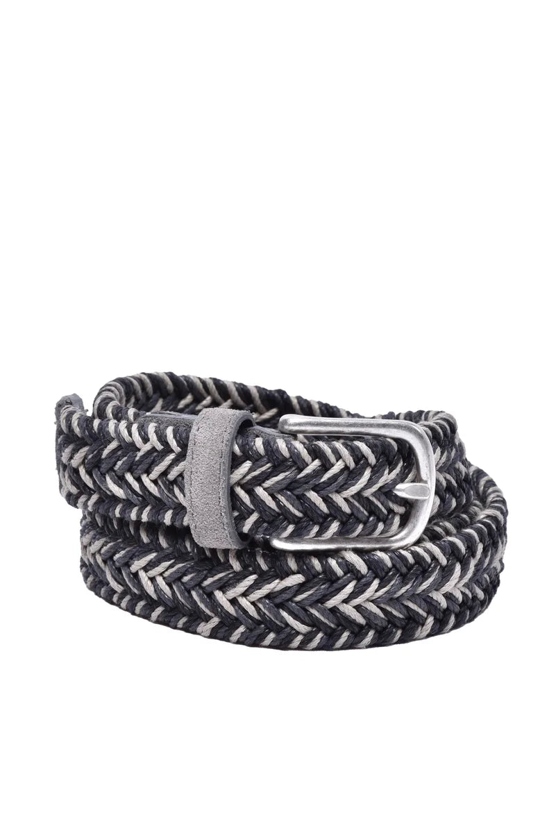 Andrea D'amico Cintura Pelle - Nero/Beige