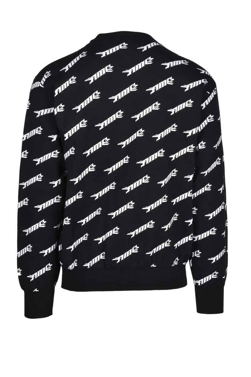 Ambush* Maglia Lana Vergine - Nero/Bianco