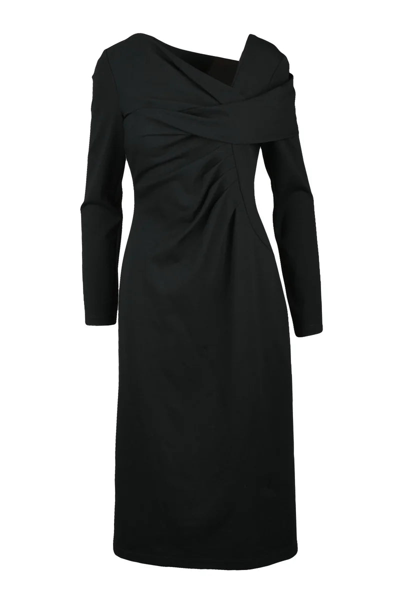 Alberta Ferretti Abito Jersey Sagomato - Nero